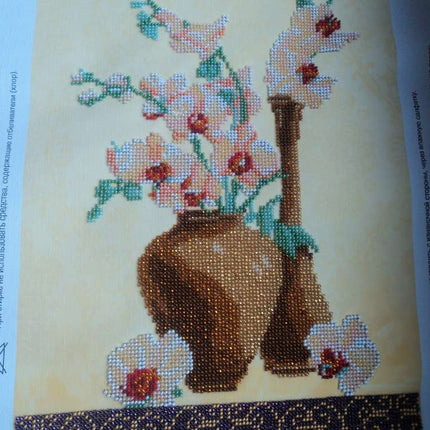 DIY Bead Embroidery Kit "Sunny etude – 3" 9.4"x12.6" / 24.0x32.0 cm