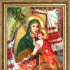 DIY Bead Embroidery Kit "The Most Holy Theotokos The Defender (after O. Okhapkin)" 14.6"x10.2" / 37.0x26.0 cm