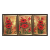 DIY Bead Embroidery Kit "Poppy Tryptych" 14.6"x9.8" / 37.0x25.0 cm