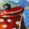 DIY Bead Embroidery Kit "Service with dots" 11.8"x15.7" / 30.0x40.0 cm
