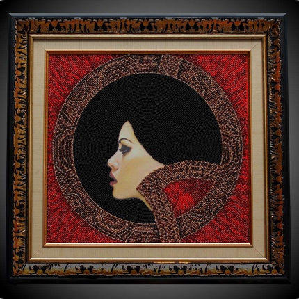 DIY Bead Embroidery Kit "Lady Macbeth" 11.8"x11.0" / 30.0x28.0 cm