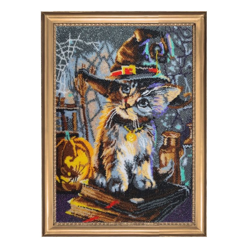 DIY Bead Embroidery Kit "Wizard" 14.2"x9.8" / 36.0x25.0 cm