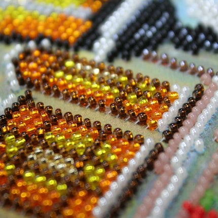 DIY Bead Embroidery Kit "Fabulous Evening" 7.9"x18.9" / 20.0x48.0 cm