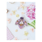 Beadwork kit for creating brooch 