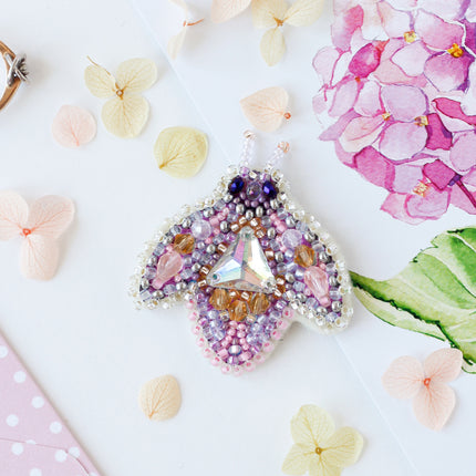 Beadwork kit for creating brooch "Sparkle"