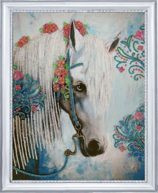 DIY Bead Embroidery Kit "Beauty" 13.4"x10.6" / 34.0x27.0 cm