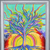 Bead DIY Embroidery Kit "Sunny Tree" 13.8"x9.8"/ 35.0x25.0 cm