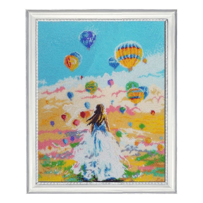 DIY Bead Embroidery Kit "Flight of a Dream" 13.4"x10.6" / 34.0x27.0 cm