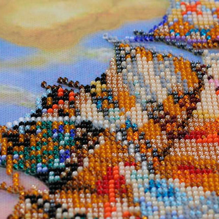 DIY Bead Embroidery Kit "Оn all sails" 11.8"x11.8" / 30.0x30.0 cm