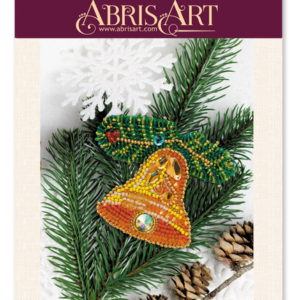 Beadwork kit for creating brooch "Bell"