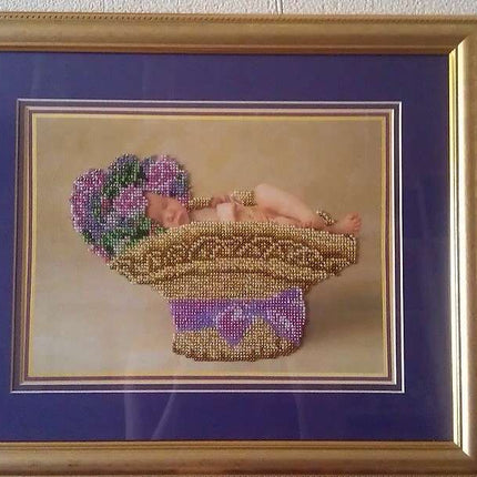 DIY Bead Embroidery Kit "Baby" 11.8"x9.1" / 30.0x23.0 cm