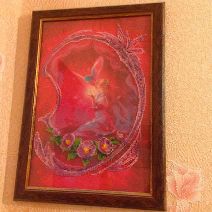 DIY Bead Embroidery Kit "Fairy" 10.8"x15.7" / 27.5x40.0 cm