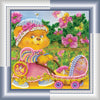 DIY Bead Embroidery Kit "Mothers and daughters"  5.9"x5.9" / 15.0x15.0 cm