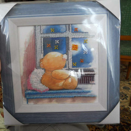 DIY Bead Embroidery Kit "Starlight night"  5.9"x5.9" / 15.0x15.0 cm