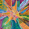 Canvas for bead embroidery "Summer mood" 11.8"x11.8" / 30.0x30.0 cm