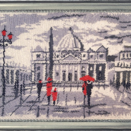 Bead DIY Embroidery Kit "Promenade in Rome (after O. Darchuk)" 9.8"x14.2"/ 25.0x36.0 cm