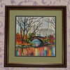 Canvas for bead embroidery "Reflection" 7.9"x7.9" / 20.0x20.0 cm