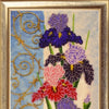 DIY Bead Embroidery Kit "Panel with Irises" 19.3"x7.1" / 49.0x18.0 cm