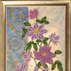 DIY Bead Embroidery Kit "Panel with Clematises" 19.3"x7.1" / 49.0x18.0 cm