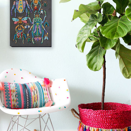 DIY Bead Embroidery Kit "Beetles" 9.4"x13.0" / 24.0x33.0 cm
