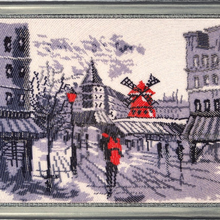 Bead DIY Embroidery Kit "Moulin Rouge in Paris (after O. Darchuk)" 10.6"x13.4"/ 27.0x34.0 cm