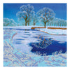 Canvas for bead embroidery "Crystal lake" 11.8"x11.8" / 30.0x30.0 cm