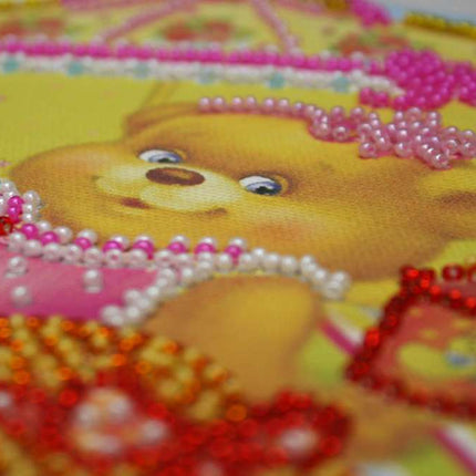 DIY Bead Embroidery Kit "On a beach"  5.9"x5.9" / 15.0x15.0 cm