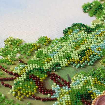 DIY Bead Embroidery Kit "Genealogical tree" 15.7"x13.0" / 40.0x33.0 cm