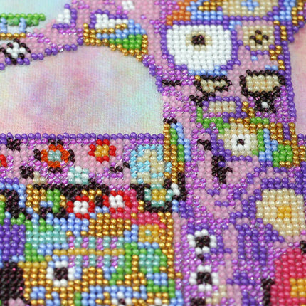 DIY Bead Embroidery Kit "Spring tree of life" 9.1"x18.1" / 23.0x46.0 cm