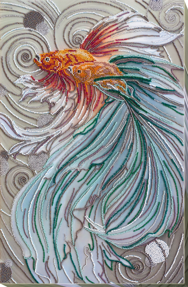 DIY Bead Embroidery Kit "Halfmoon" 11.8"x19.1" / 30.0x48.5 cm