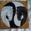 DIY Bead Embroidery Kit "Yin and Yang" 12.0"x12.0" / 30.5x30.5 cm