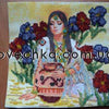 Canvas for bead embroidery "Spring Water" 7.9"x7.9" / 20.0x20.0 cm
