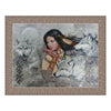 DIY Bead Embroidery Kit "Dancing with Wolves" 10.2"x13.8" / 26.0x35.0 cm