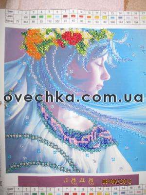 Canvas for bead embroidery "Lada" 7.9"x7.9" / 20.0x20.0 cm