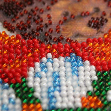 DIY Bead Embroidery Kit "Sunny glade" 10.2"x8.3" / 26.0x21.0 cm