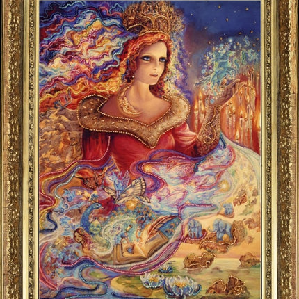 DIY Bead Embroidery Kit "Magic (after J. Wall)" 14.2"x10.6" / 36.0x27.0 cm