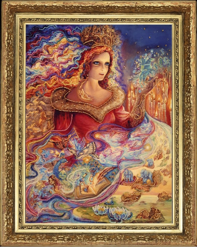 DIY Bead Embroidery Kit "Magic (after J. Wall)" 14.2"x10.6" / 36.0x27.0 cm