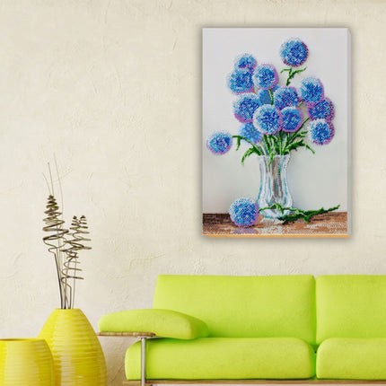 DIY Bead Embroidery Kit "Blue balls" 11.8"x16.5" / 30.0x42.0 cm