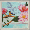 DIY Bead Embroidery Kit "Magnolia Branch 2" 10.2"x10.2" / 26.0x26.0 cm