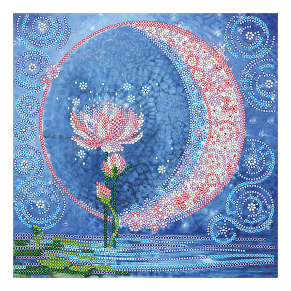 Canvas for bead embroidery "Water queen" 7.9"x7.9" / 20.0x20.0 cm