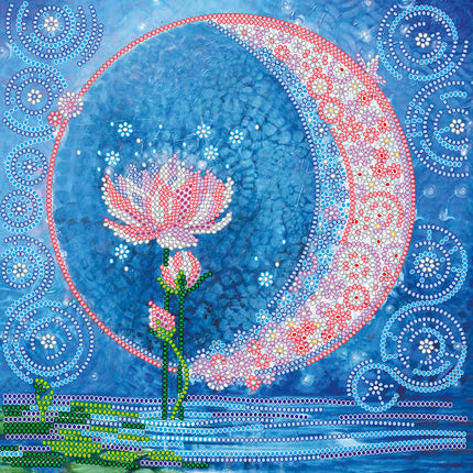 Canvas for bead embroidery "Water queen" 7.9"x7.9" / 20.0x20.0 cm