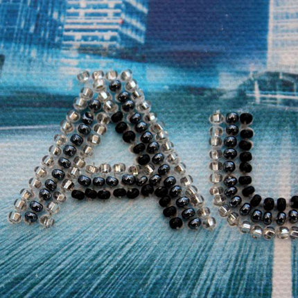 DIY Bead Embroidery Kit "Audi"  5.9"x5.9" / 15.0x15.0 cm
