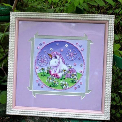 DIY Bead Embroidery Kit "Pony"  5.9"x5.9" / 15.0x15.0 cm