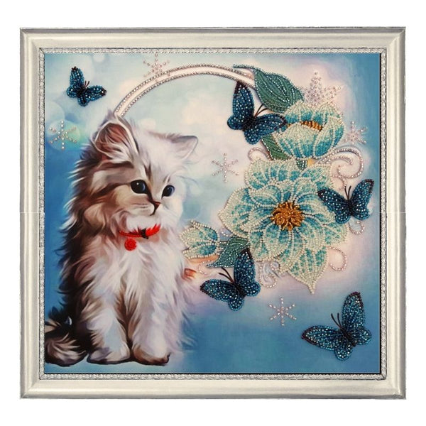 DIY Bead Embroidery Kit "Fantasy" 10.6"x11.0" / 27.0x28.0 cm