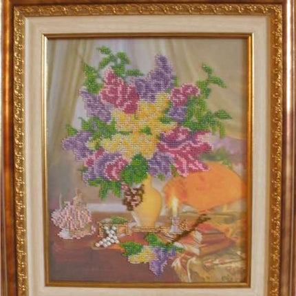 DIY Bead Embroidery Kit "Etude" 9.8"x11.8" / 25.0x30.0 cm