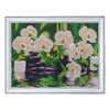 DIY Bead Embroidery Kit "White Orchids" 10.2"x13.8" / 26.0x35.0 cm