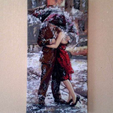 DIY Bead Embroidery Kit "Love story – 2" 9.4"x18.5" / 24.0x47.0 cm