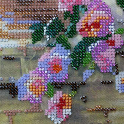 DIY Bead Embroidery Kit "Sweet life" 13.8"x16.1" / 35.0x41.0 cm