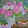 Canvas for bead embroidery "Bouquet of Peonies" 11.8"x9.4" / 30.0x24.0 cm