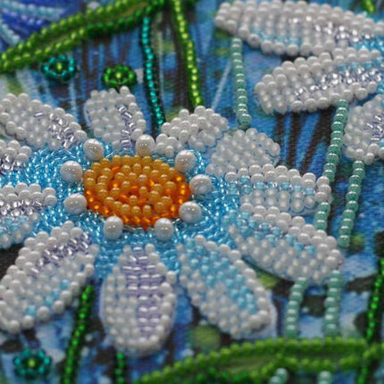 DIY Bead Embroidery Kit "Chamomile etude-1" 5.9"x23.6" / 15.0x60.0 cm